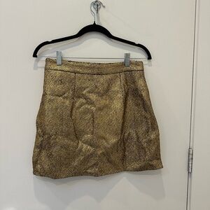 Milly Gold Textured Women's Skirt
